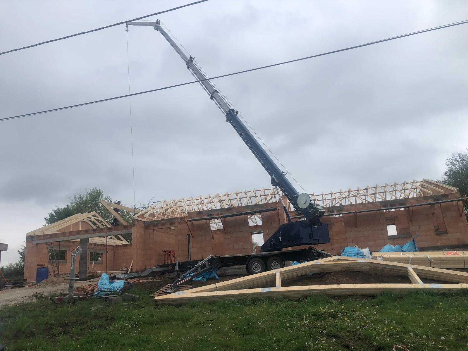 Chantier BATIPROLUX — Charpente