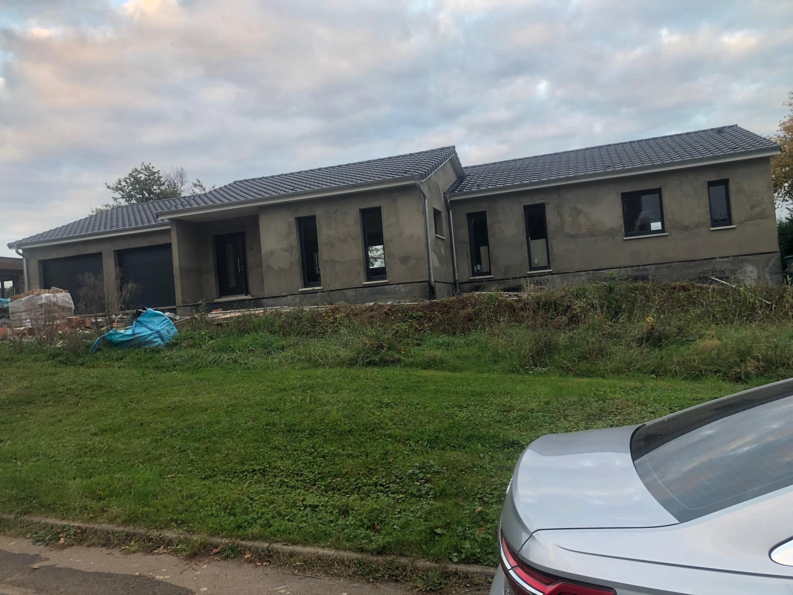 Chantier BATIPROLUX — Crépissage : enduit de façade