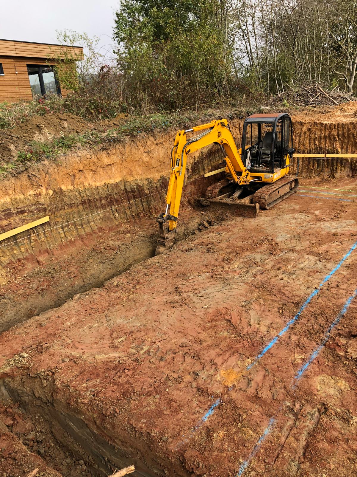 Chantier BATIPROLUX — Terrassement