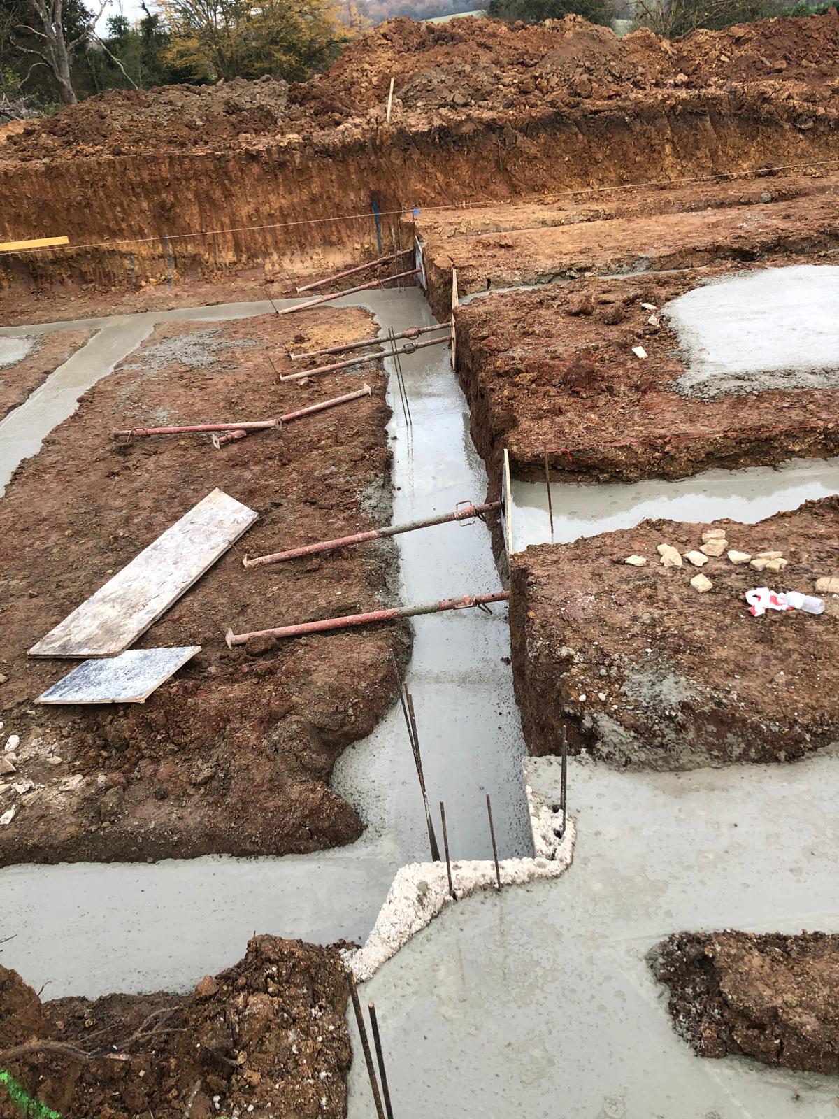 Chantier BATIPROLUX — Fondations