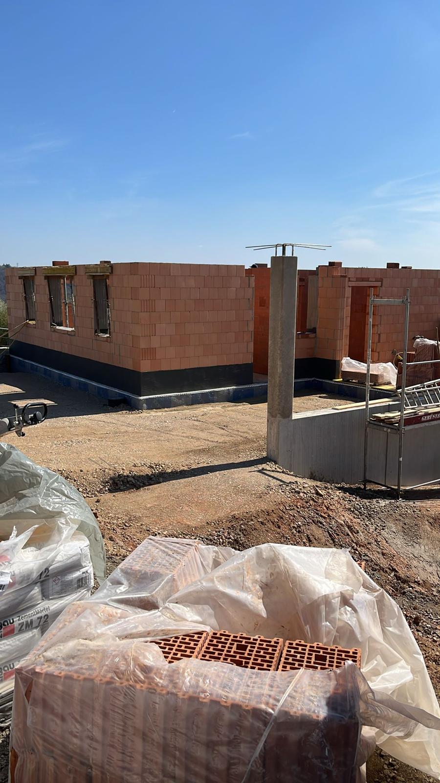 Chantier BATIPROLUX — Élévation des murs